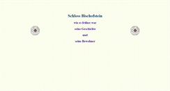 Desktop Screenshot of bischofstein.de